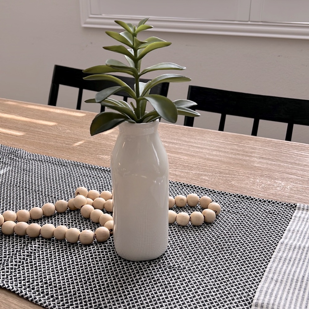 🌿 Ceramic Milk Bottle Vase - Modern Farmhouse 🌿